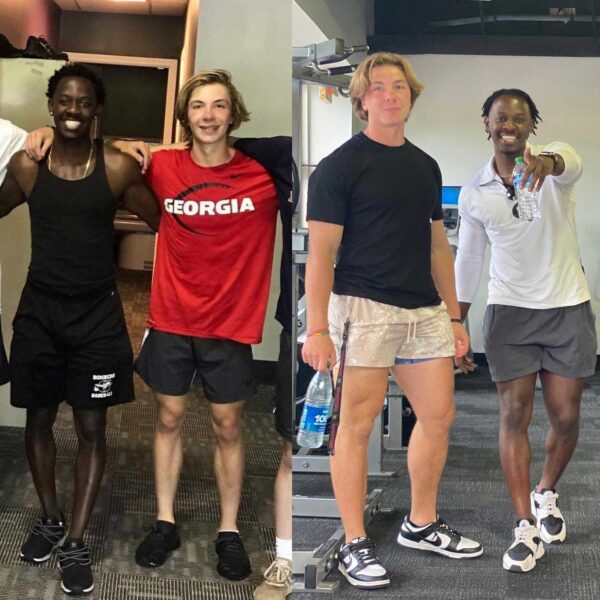 sports performance training clients Max and Evan before and after picture. Georgia Personal Training.