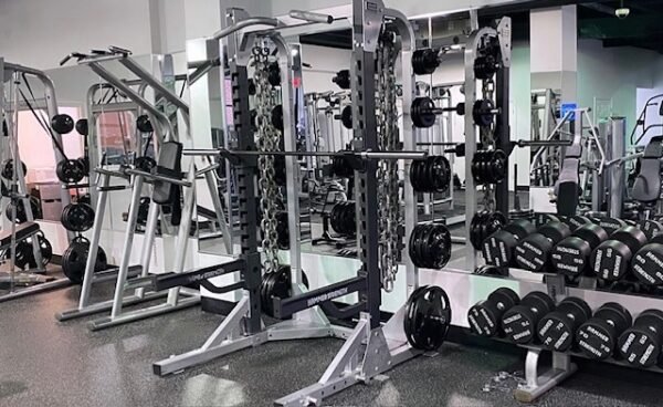 The Roswell Fitness Factory, squat racks, dumbbells, free weights, strength training