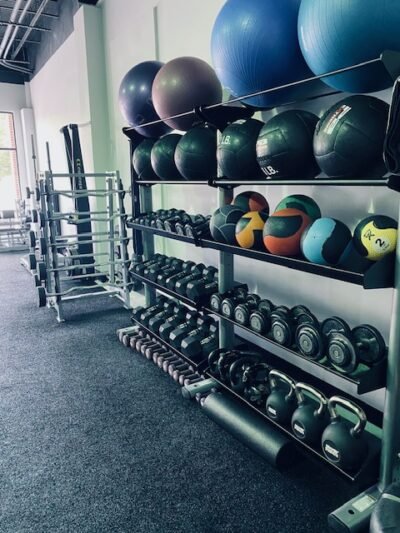 Our Functional Training Room includes kettlebells, slam balls, battle ropes, barbells, ski erg, row machine, and more