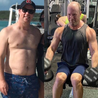 Logan weight loss and physique sculpt before and after