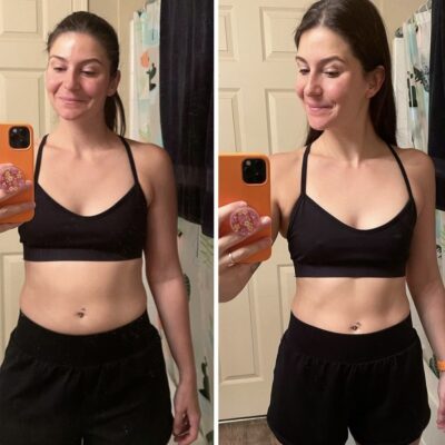 Annie 2 month fat loss progression pic