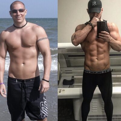 Matt 3 month shred before and after pic