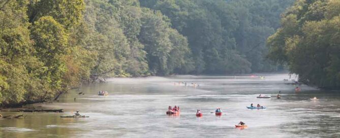 Rafters on the Chattahoochee River in GA